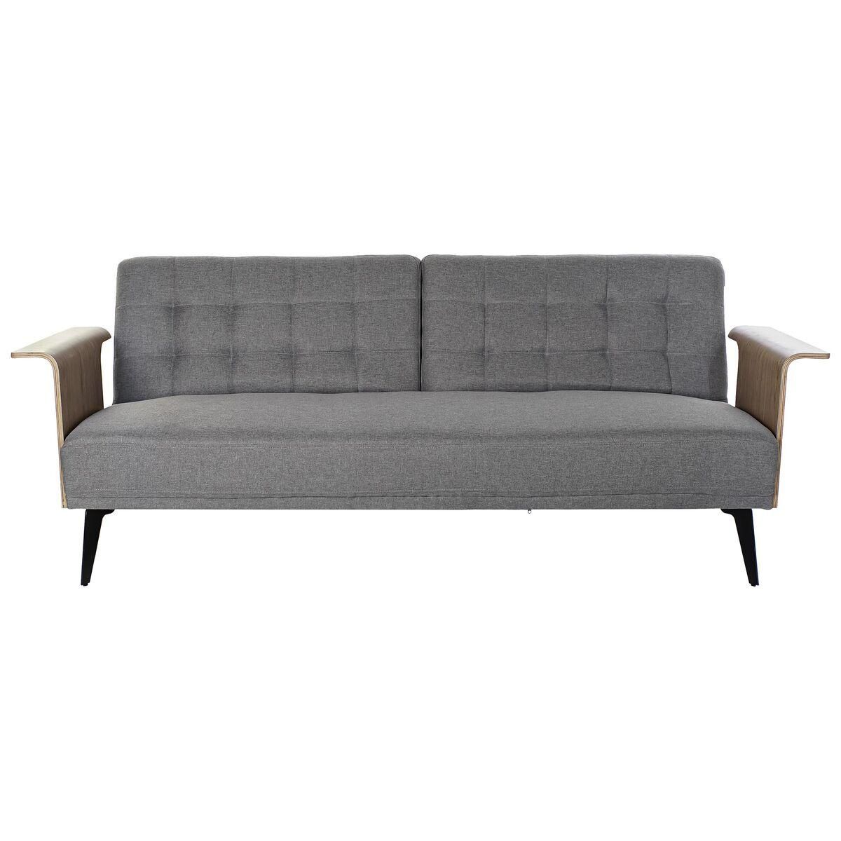 Sovesofa Brun Grå Metal Urban 203 x 87 x 81 cm