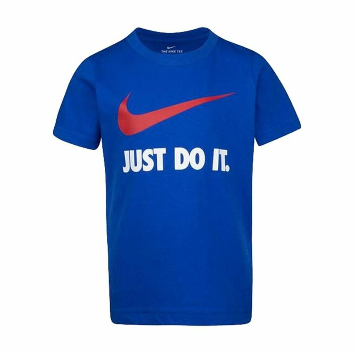 Børne Kortærmet T-shirt Nike NKB Swoosh Blå 2 år