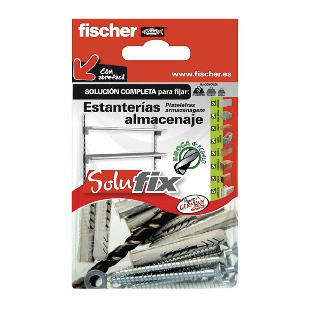 Fastgørelsessæt Fischer Solufix 502684 Hylder 25 Dele