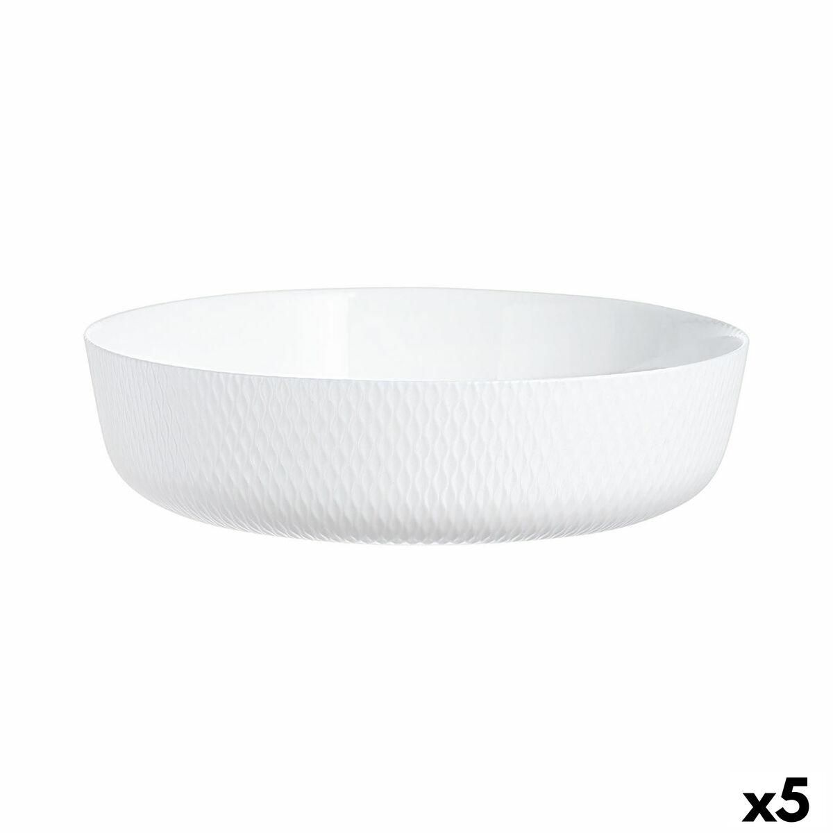 Fad Luminarc Smart Cuisine Hvid Glas Ø 26 cm (5 enheder)