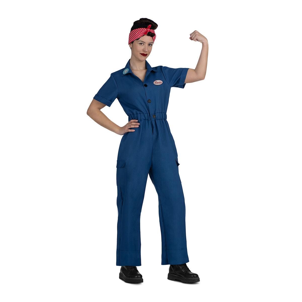 Kostume til voksne Rosie the Riveter (3 Dele) M