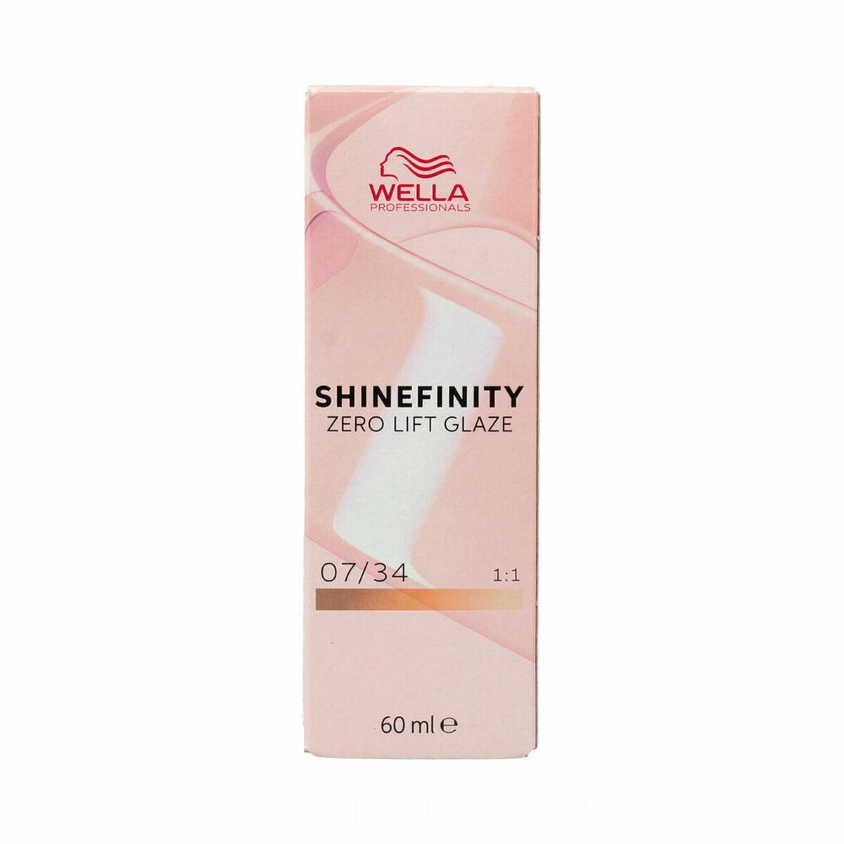 Permanent hårfarve Wella Shinefinity color Nº 07/34 (60 ml)