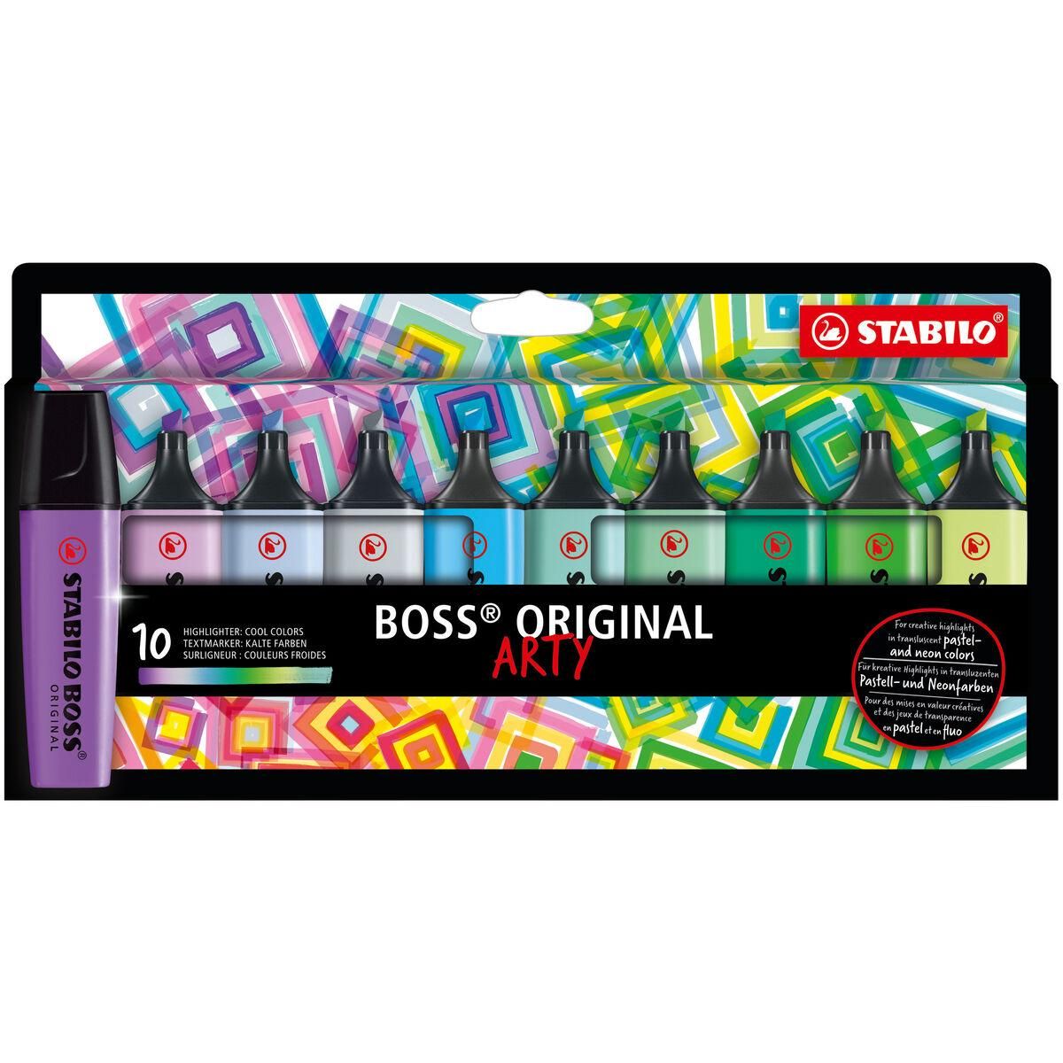 Markeringstuscher Stabilo Boss Original Arty 10 Dele Multifarvet