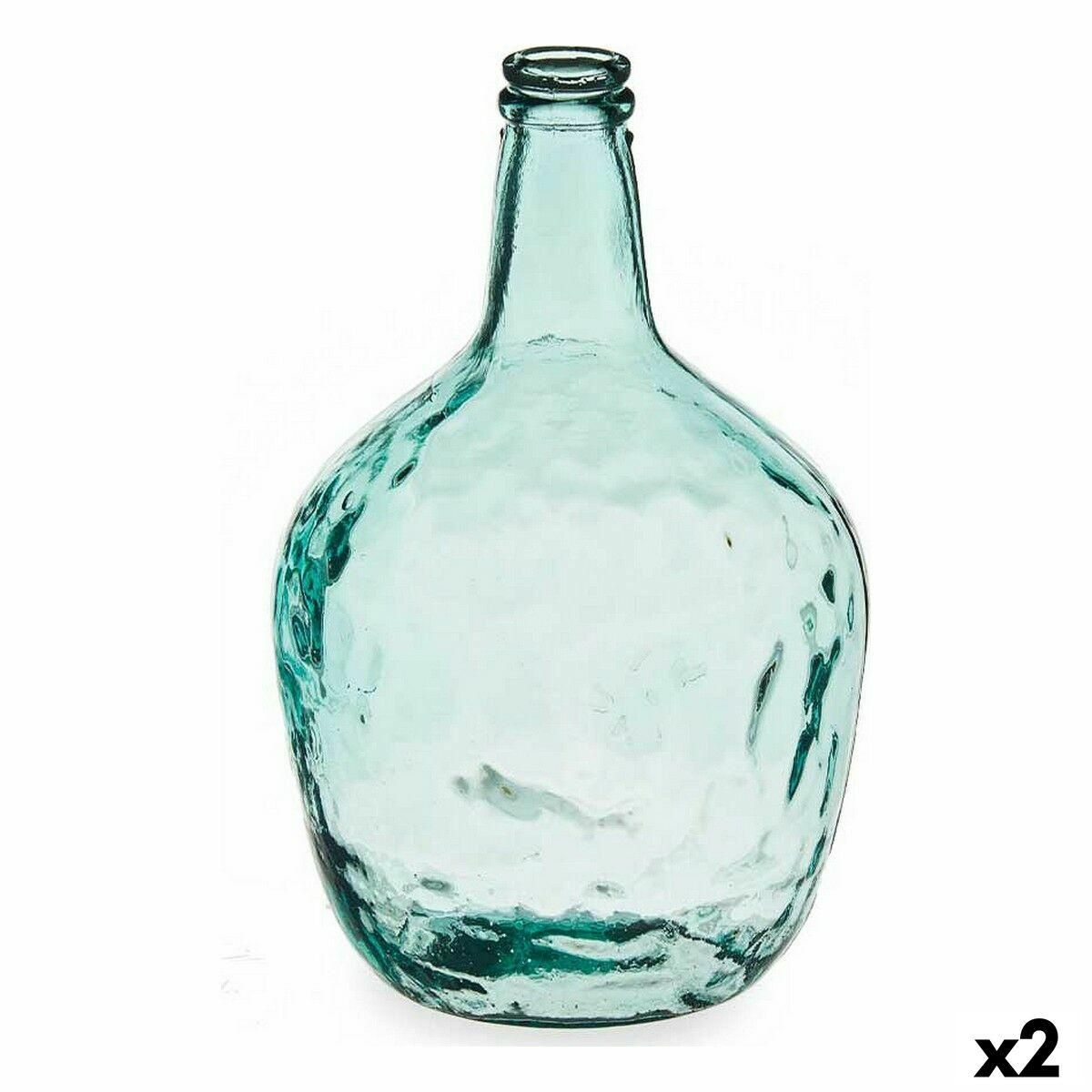 Flaske Carafe Indretning Gennemsigtig 22 x 37,5 x 22 cm (2 enheder)