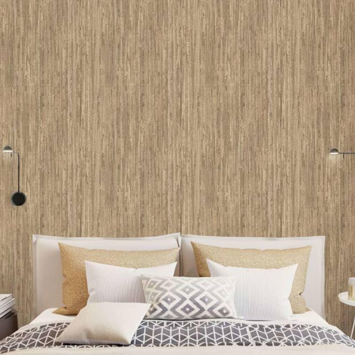 Noordwand tapet Natural Grasses Wicker brun