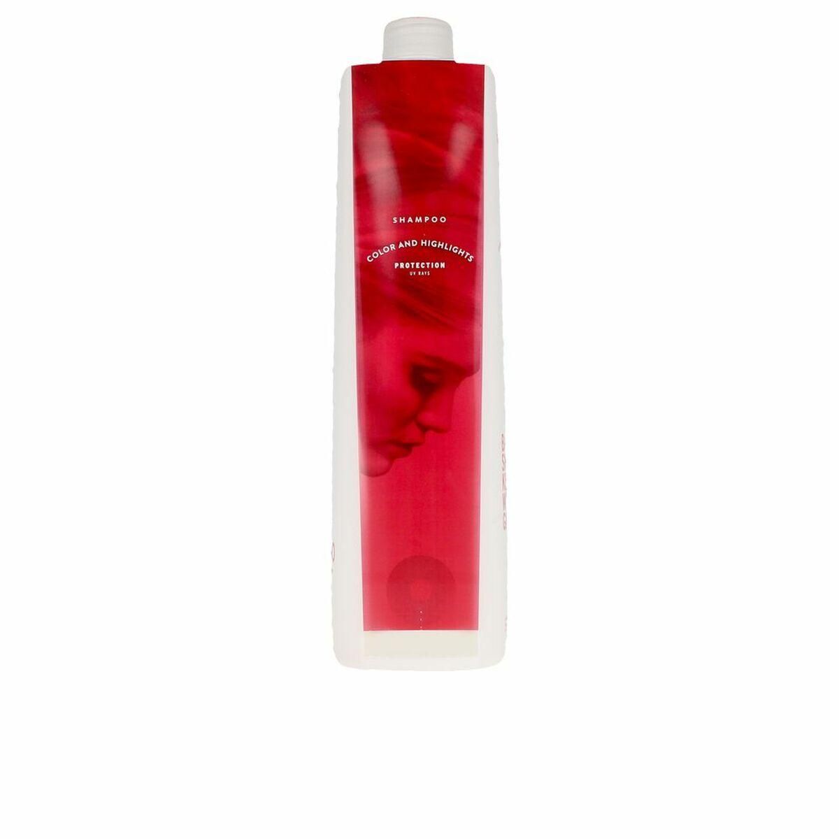 Shampoo til farvebevaring Fructis Shikiso Keratin Ginseng 1 L