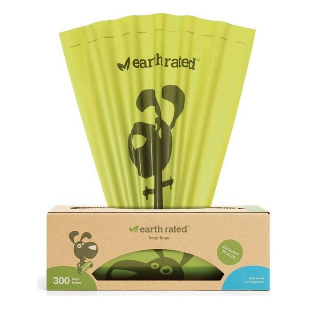 Kæledyr posebeholder Earth Rated UNSCENTBIO300 Papir Plastik (300 uds)