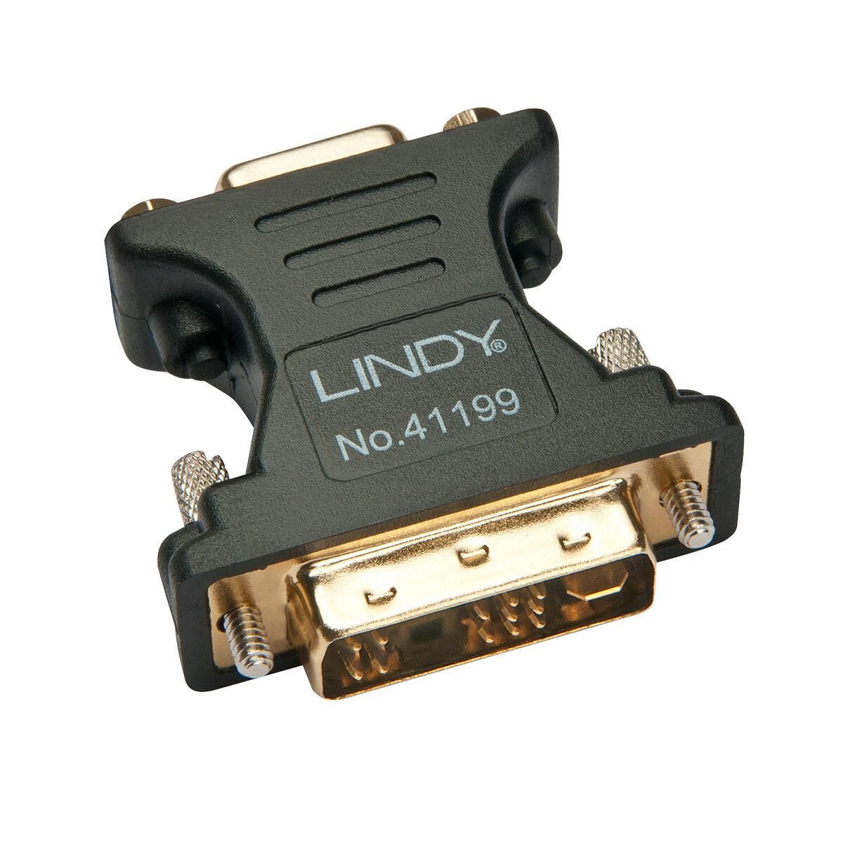 DVI til VGA LINDY 41199 Sort