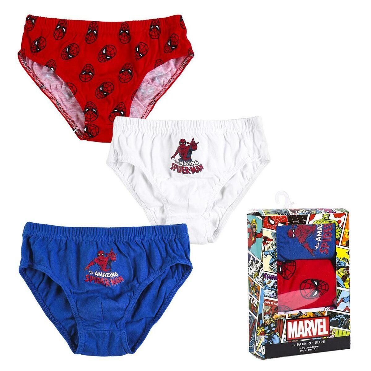 Pakke med boxershorts Spider-Man 3 enheder Multifarvet 2-3 år