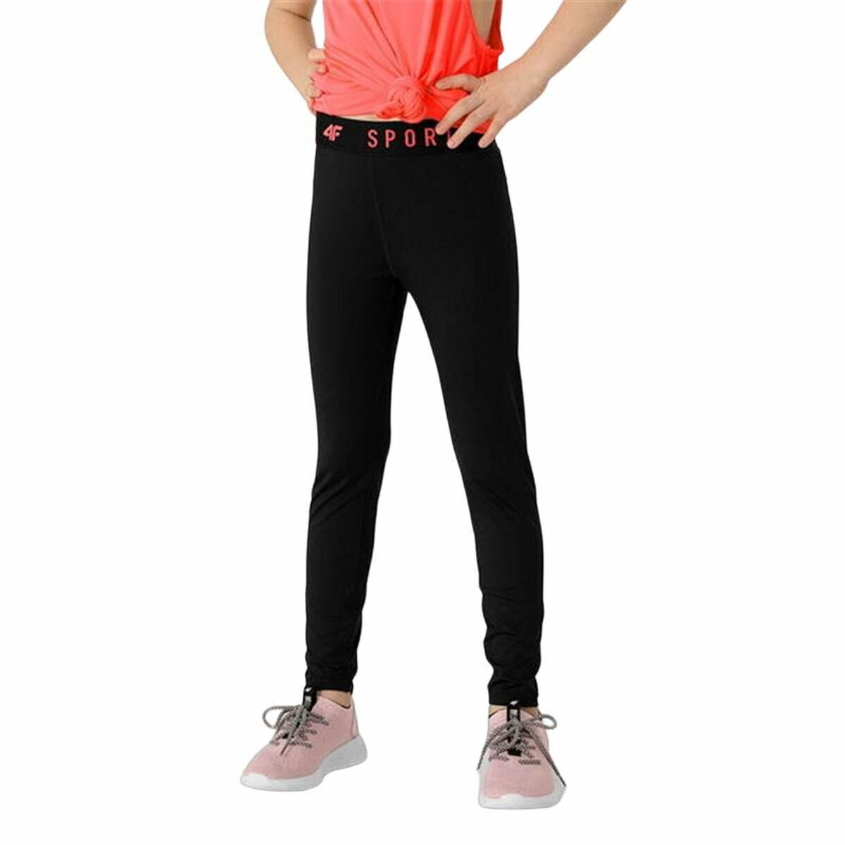 Sport leggings til børn 4F HJL22 JSPDF002 6-7 år