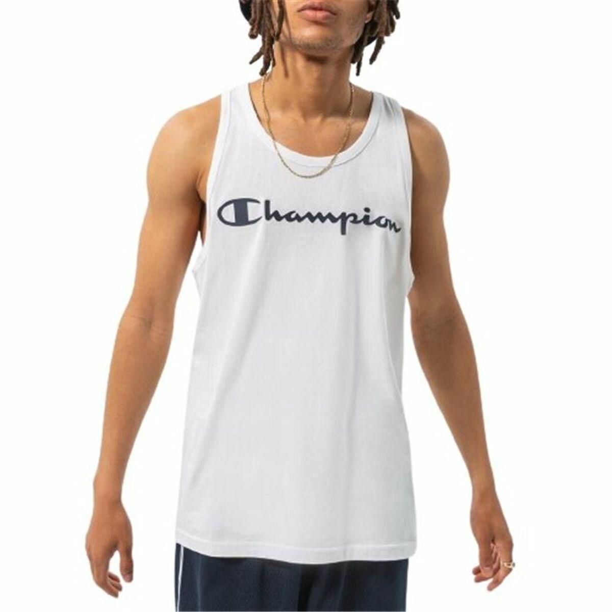 T-shirt til Mænd uden Ærmer Champion Tank Top Hvid S