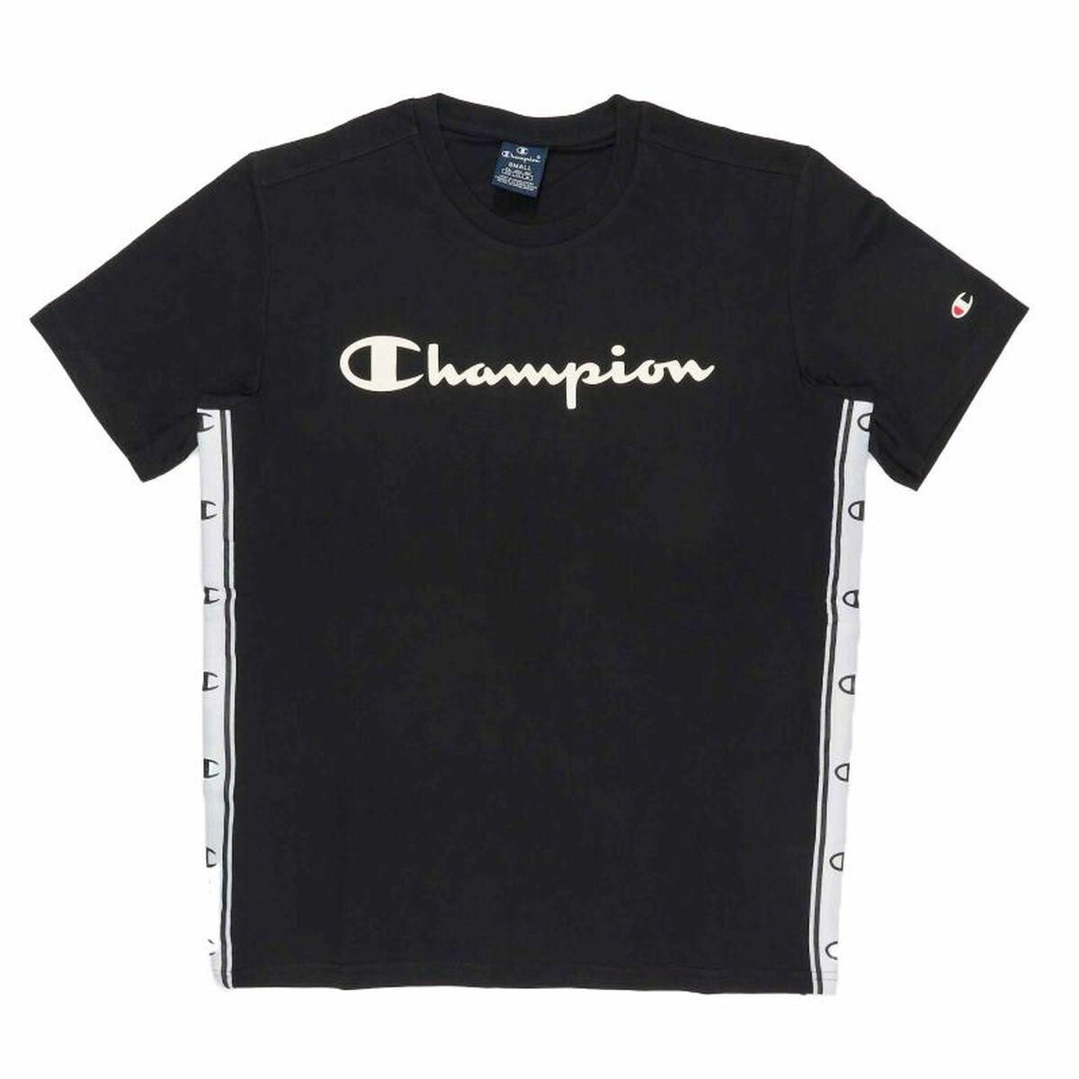 Kortærmet T-shirt til Mænd Champion Crewneck Sort XL