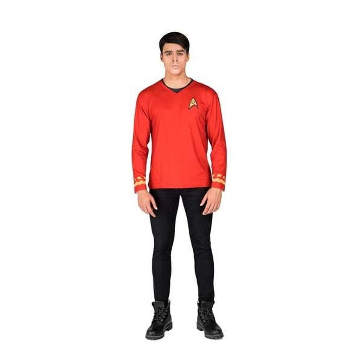 Kostume til børn Star Trek Scotty T-shirt Rød L