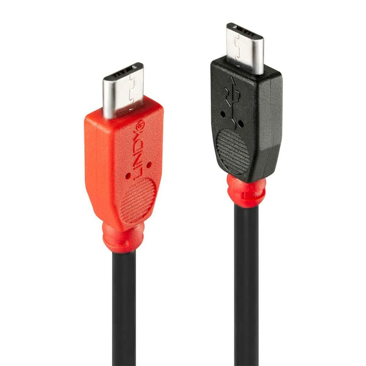 Kabel Micro USB LINDY 31758 50 cm Sort