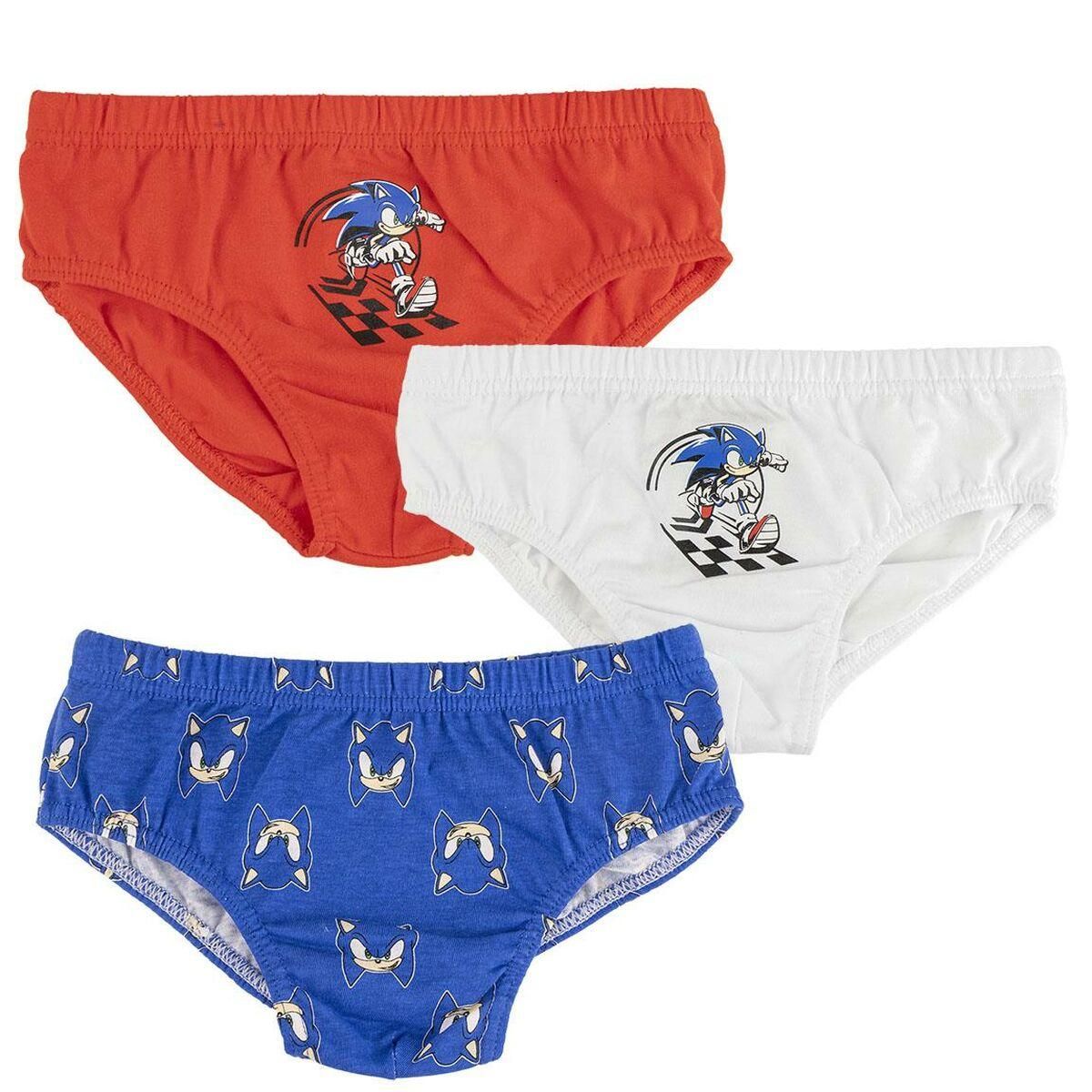 Pakke med boxershorts Sonic 3 enheder Multifarvet 8-10 år