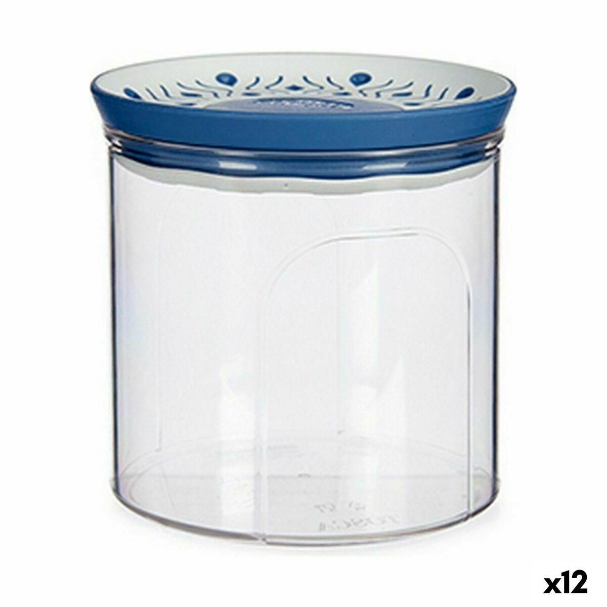 Blik Stefanplast Tosca Hermetisk Blå Plastik 700 ml 11,7 x 11 x 11,7 cm (12 enheder)