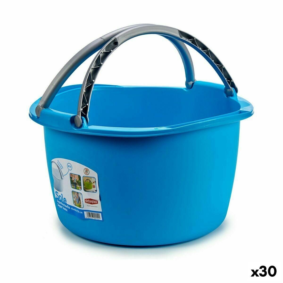 Multibrug kurv Stefanplast Plastik 16 L 39 x 22 x 39 cm Med håndtag (30 enheder)