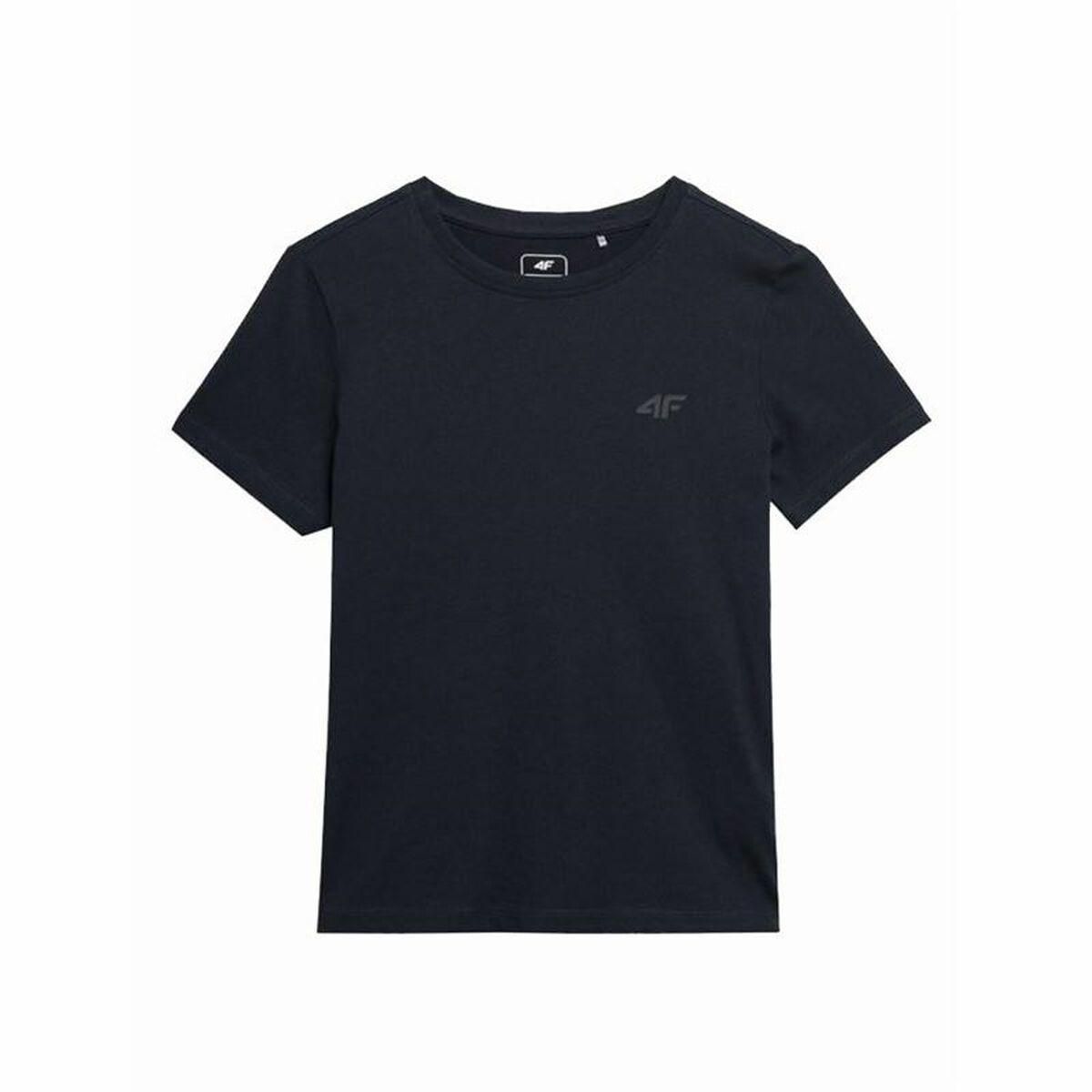 Kortærmet T-shirt til Børn 4F M291 Sort 9-10 år