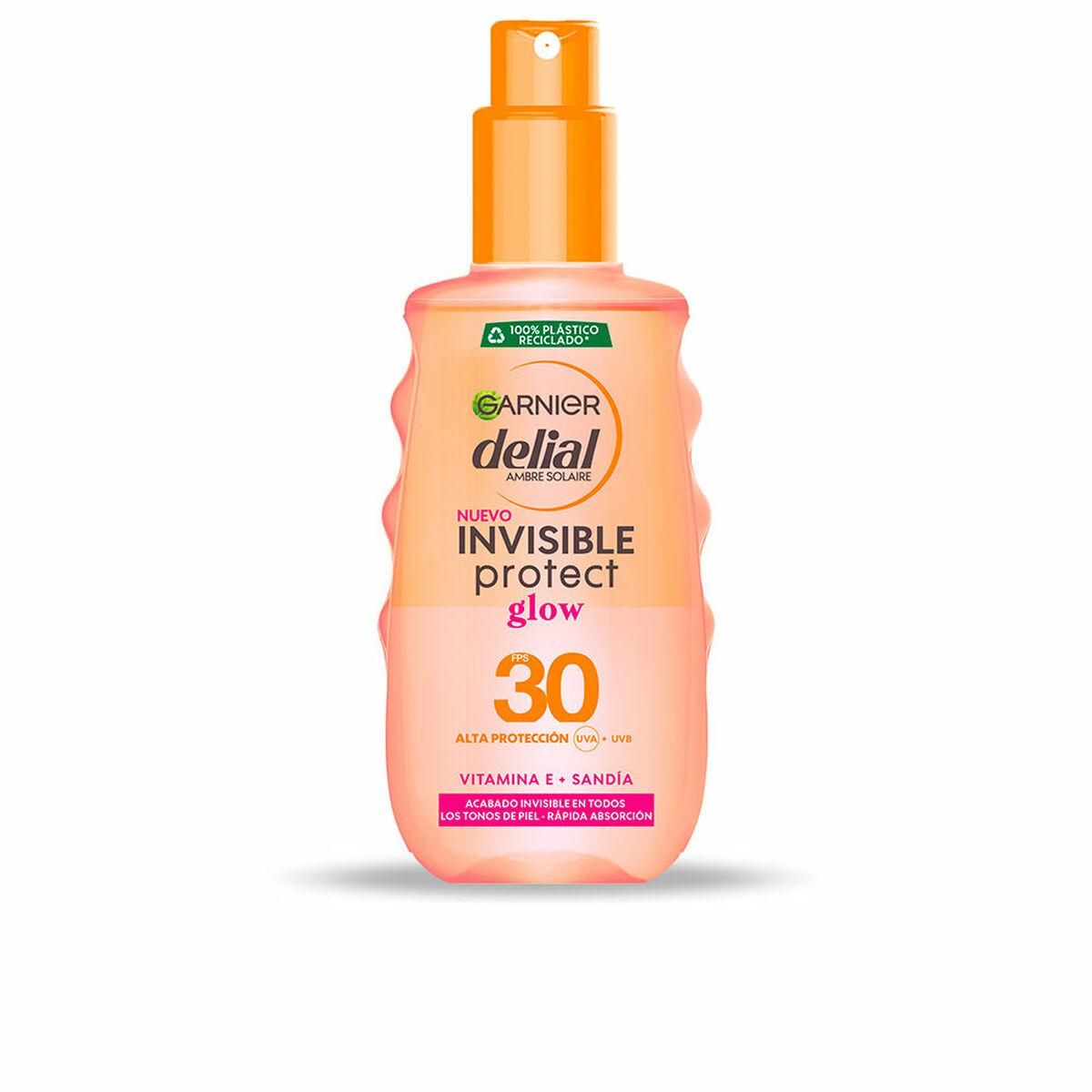 Solcreme spray Garnier Invisible Protect Glow Spf 30 150 ml