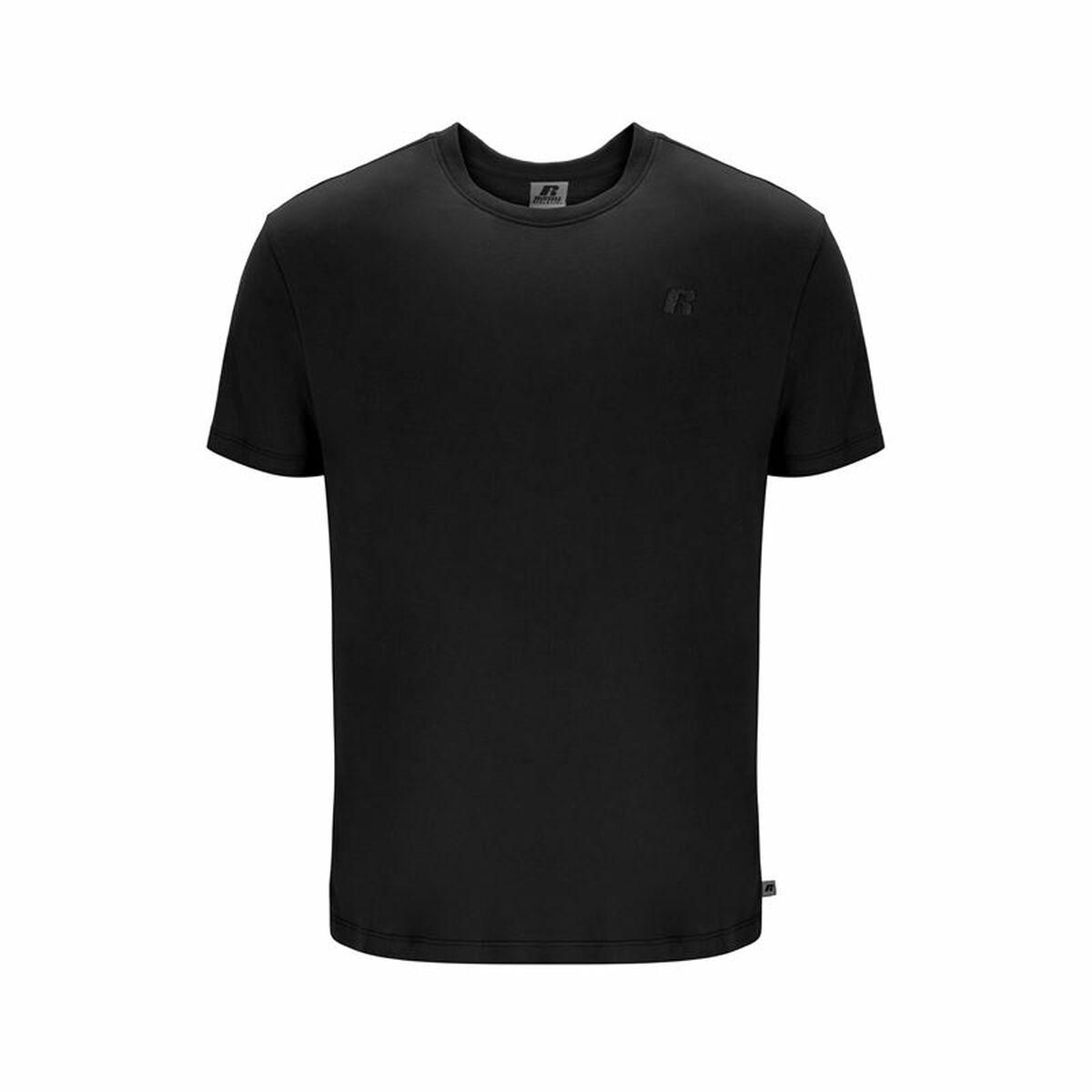 Kortærmet T-shirt til Mænd Russell Athletic Amt A30011 Sort M