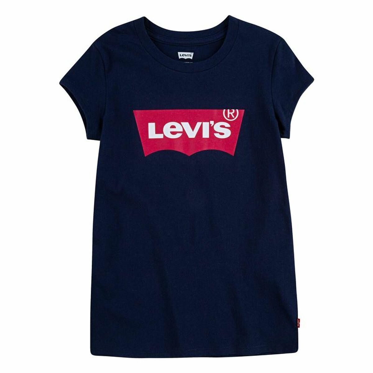 Børne Kortærmet T-shirt Levi's Batwing Mørkeblå 3 år