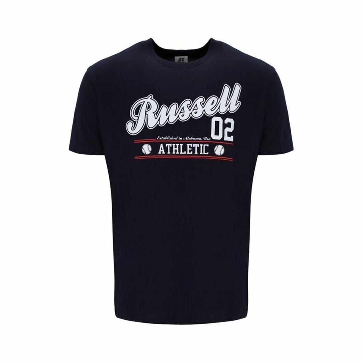 Kortærmet T-shirt Russell Athletic Amt A30311 Sort Mænd M