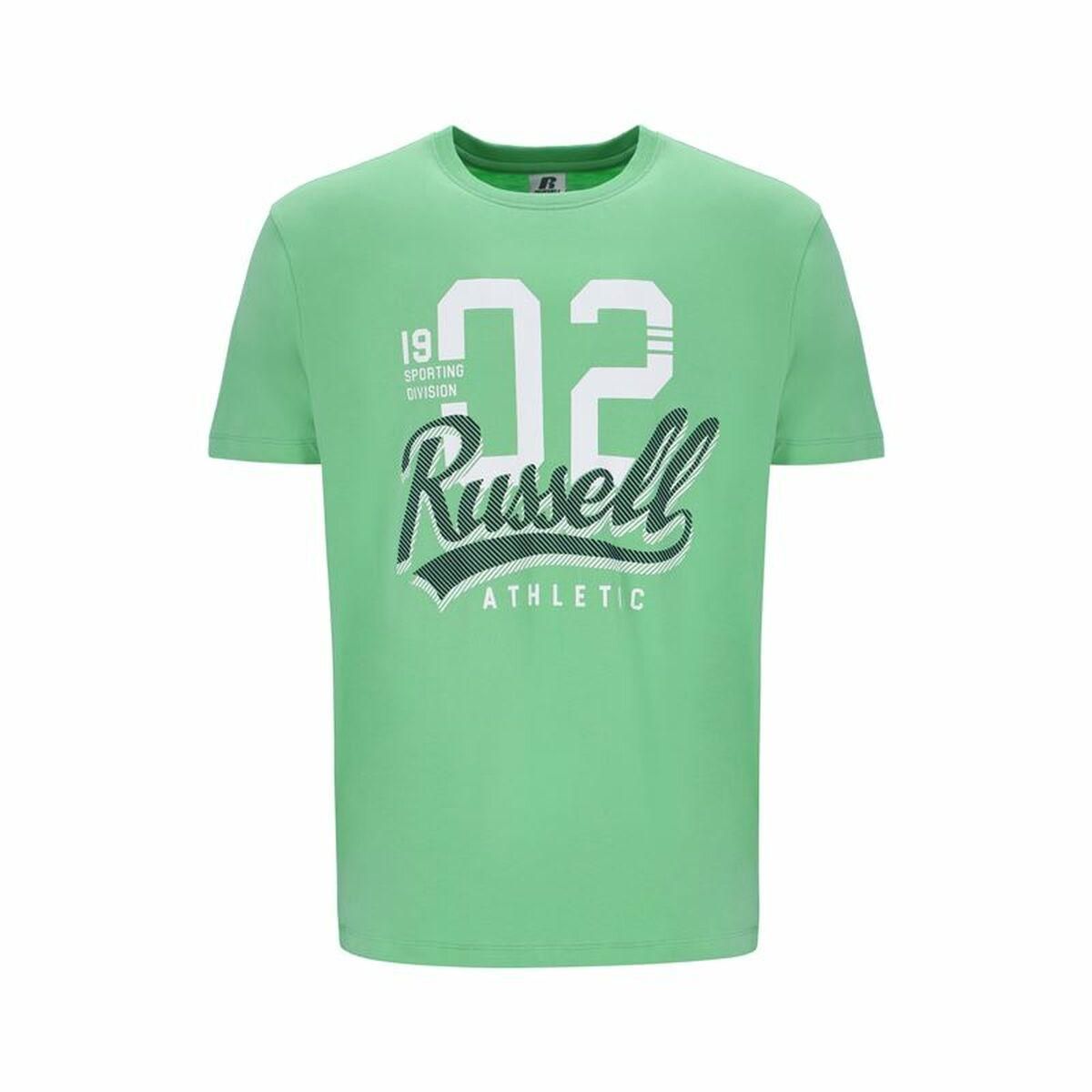 Kortærmet T-shirt til Mænd Russell Athletic Amt A30101 Grøn Lysegrøn M