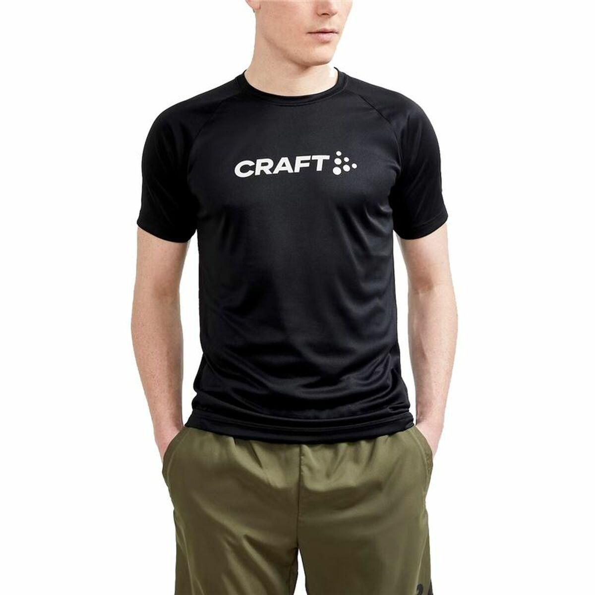 Kortærmet T-shirt Craft Core Essence Logo Sort S