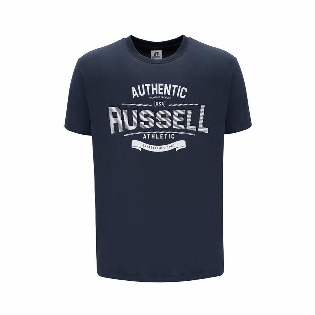 Kortærmet T-shirt til Mænd Russell Athletic Ara Mørkeblå S