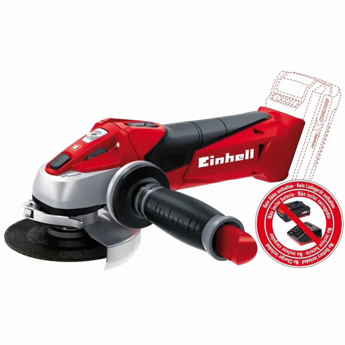 Einhell Akku-vinkelsliber Ø 115 mm 18 V Li-ion Solo - TE-AG 18/115