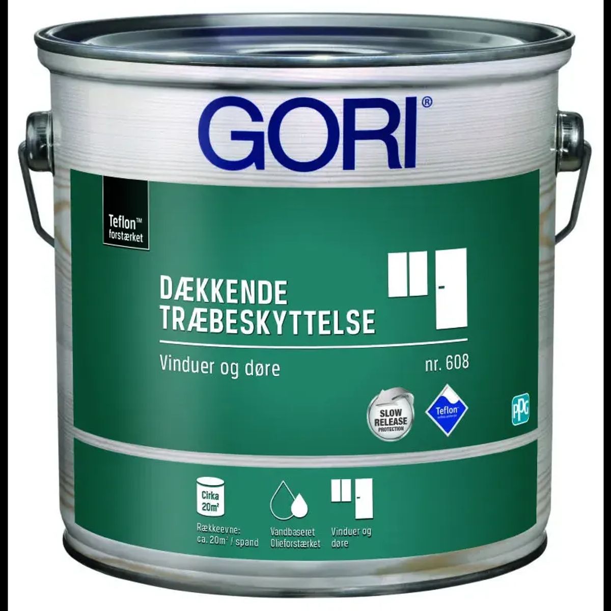 Dyrup Gori 608 Vinduesmaling Dækkende Ral 9010 - 2,5lt