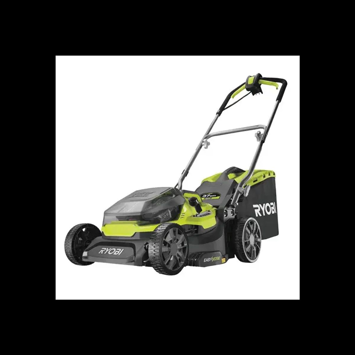 Ryobi Hybrid plæneklipper 36 V med strøm fra enten (2x) 18 V 2.5Ah Lithium-batterier eller kabel - RY18LMH37A-225