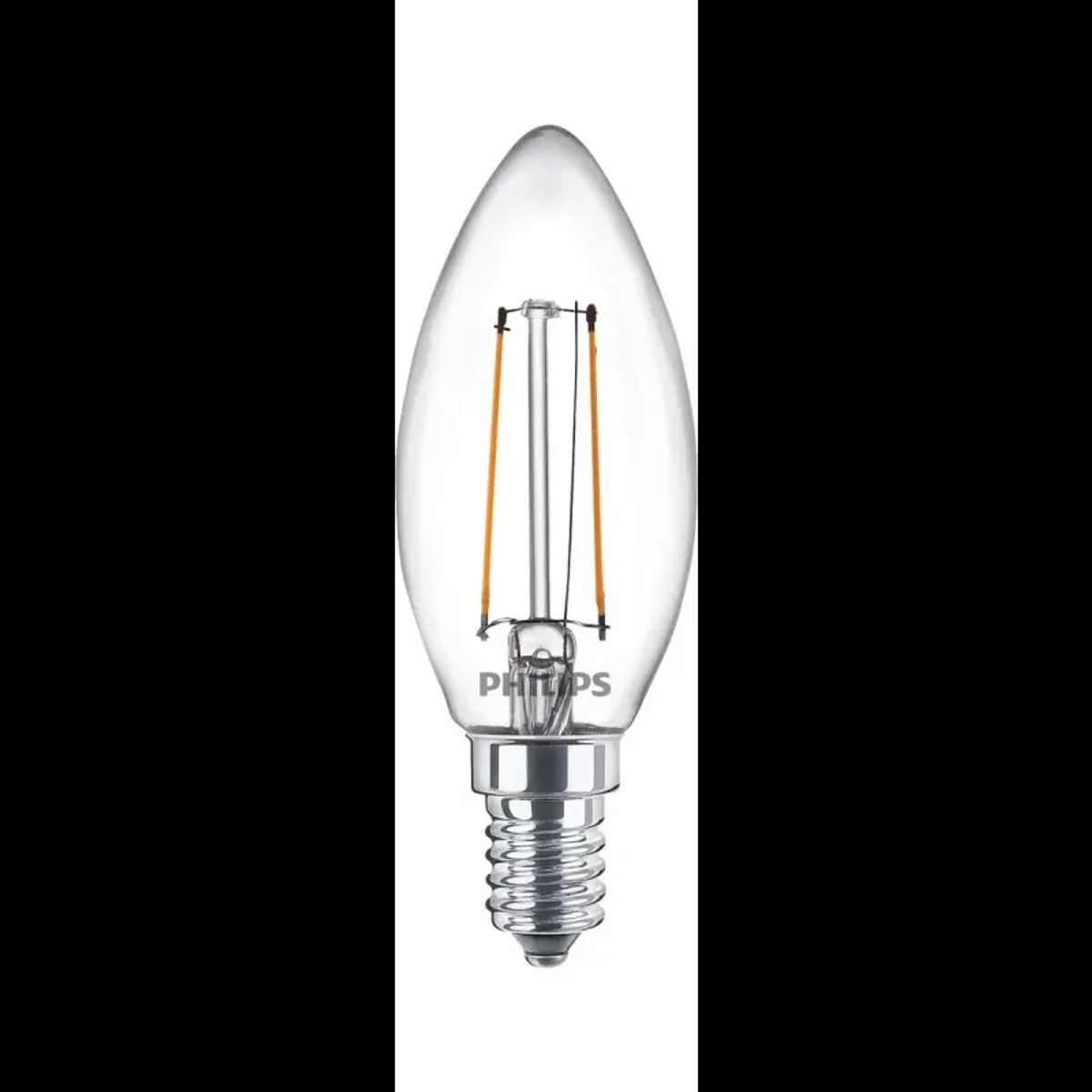 Philips LEDClassic Kerte Filament 25W E14 varm hvid klar ikke dæmpbar 2-stk - 8718699664985