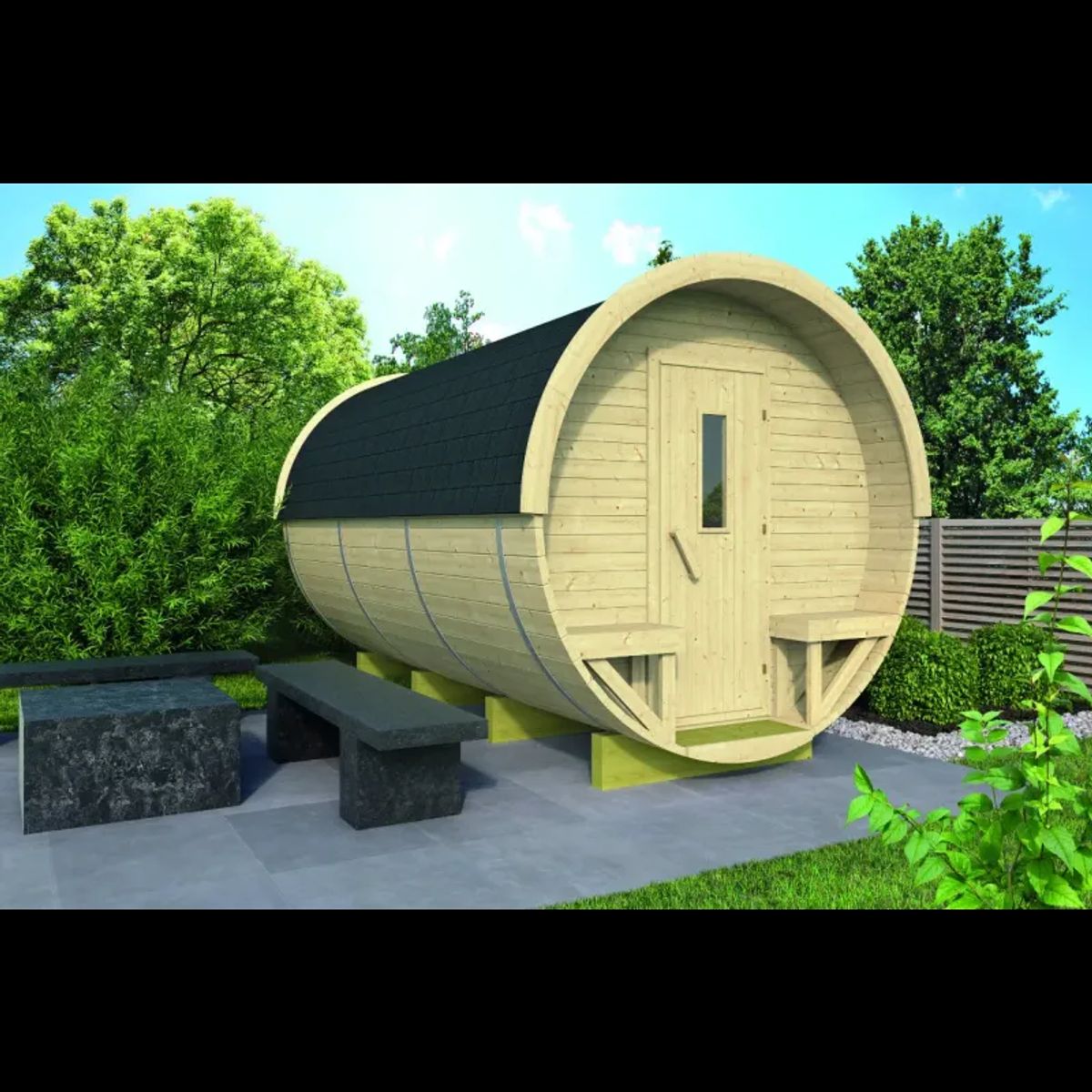 Green Bay Camping barrel 42 mm - 437020 Inkl. Termoglas + shingels - 6,93 m ²