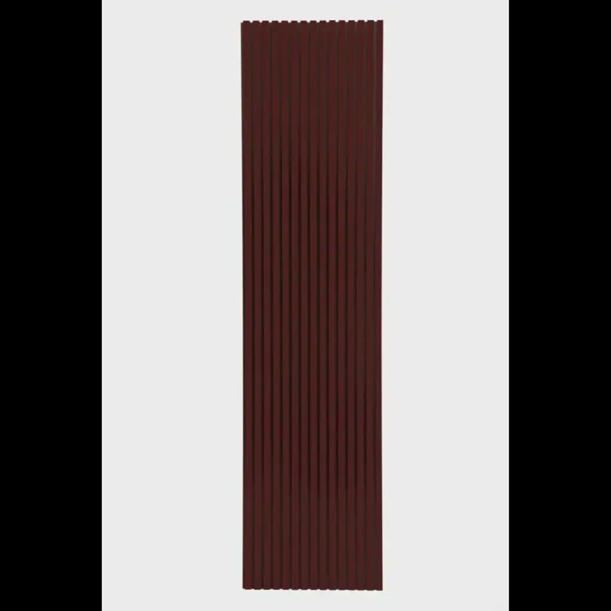 Acupanel Linoleum 2400x600 Burgundy 4154 Sort MDF - Sort Filt - Akustikpanel