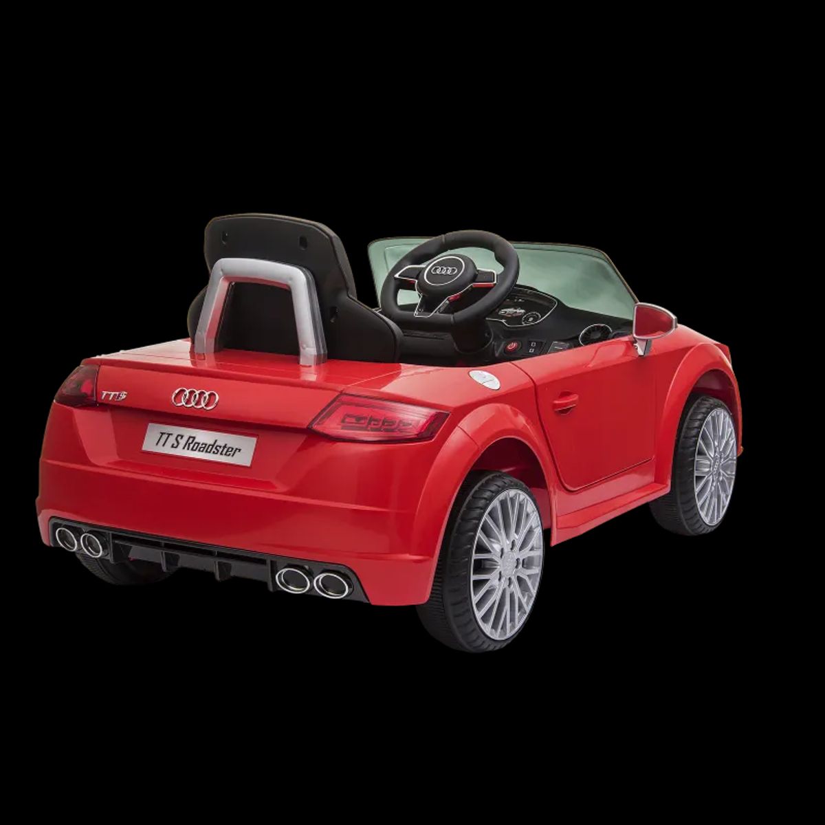 Elbil Audi TTS Roadster 12V med gummihjul, NORDIC PLAY Speed rød - 805-753