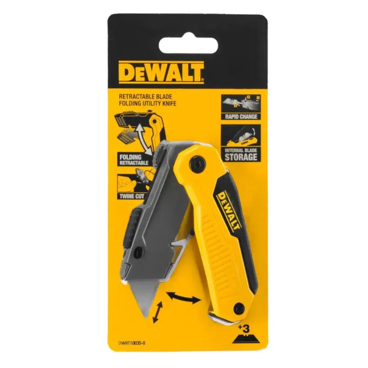 DeWALT Kniv Trapezblad Foldbar - DWHT10035-0 - VARNE ER UDGÅET