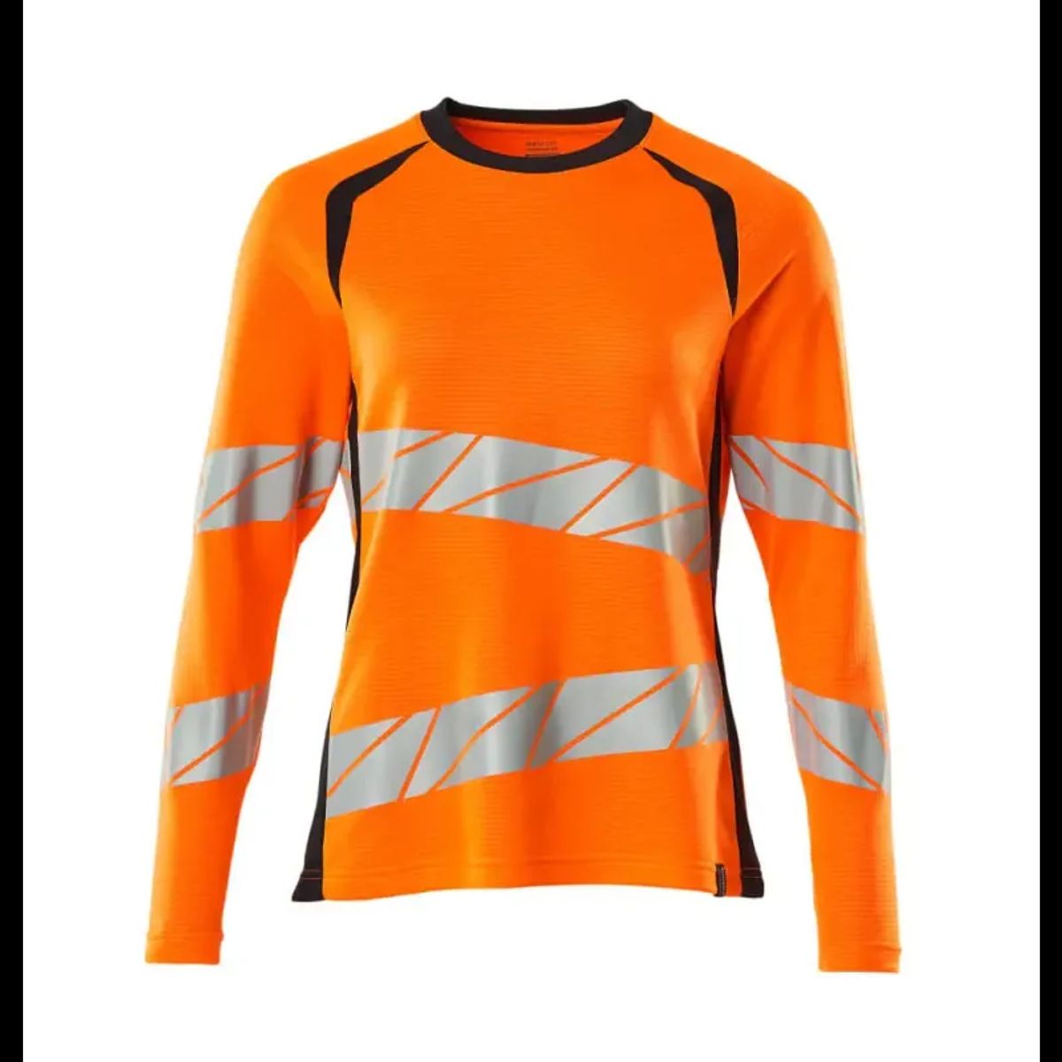 Mascot Accelerate Safe T-shirt, langærmet 19091-771 Dame - Hi-Vis Orange-Mørk Marine