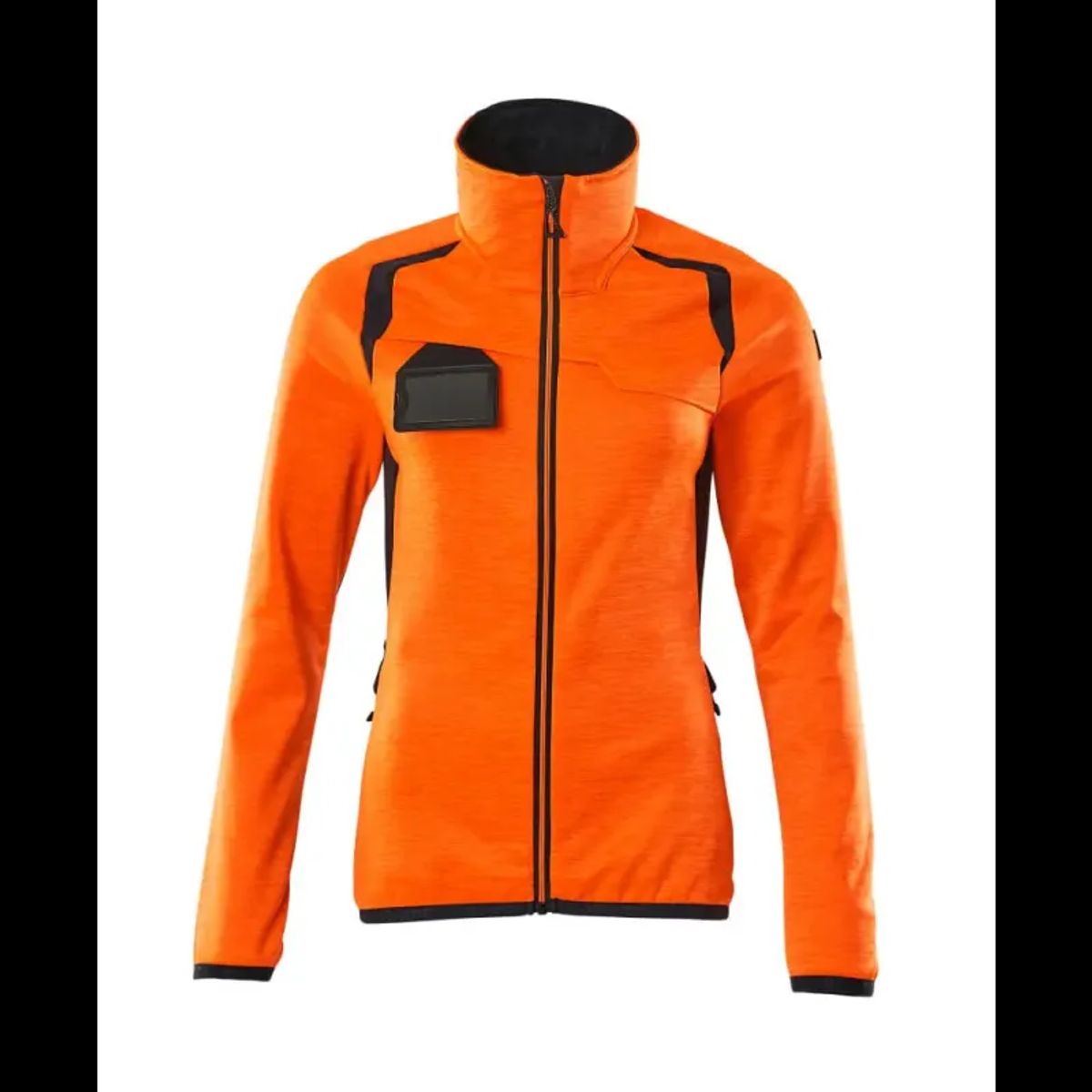 Mascot Accelerate Safe Fleecetrøje med lynlås 19453-316 Dame - Hi-Vis Orange-Mørk Marine