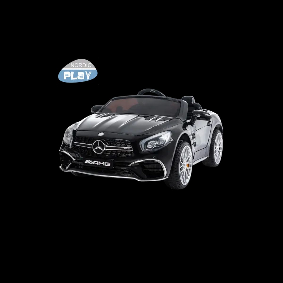 Elbil Mercedes-Benz AMG SL65, NORDIC Speed PLAY 12V, Sort - 805-687