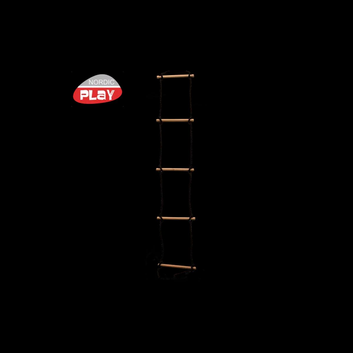NORDIC PLAY Rebstige 5-Trin med sort reb - 805-461