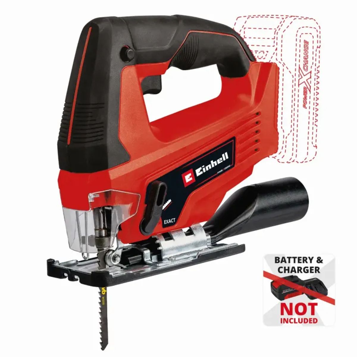 Einhell TC-JS 18 Li akku stiksav 18V u/batteri og lader.