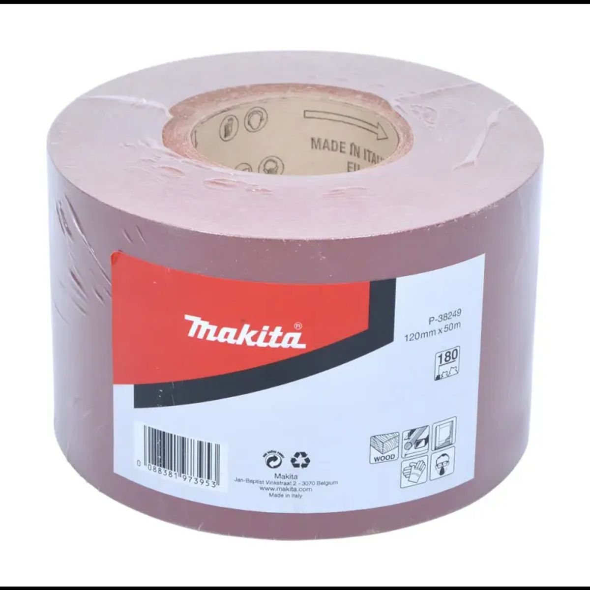 Makita Sandpapir Rulle 120mmx50m K180 - P-38249