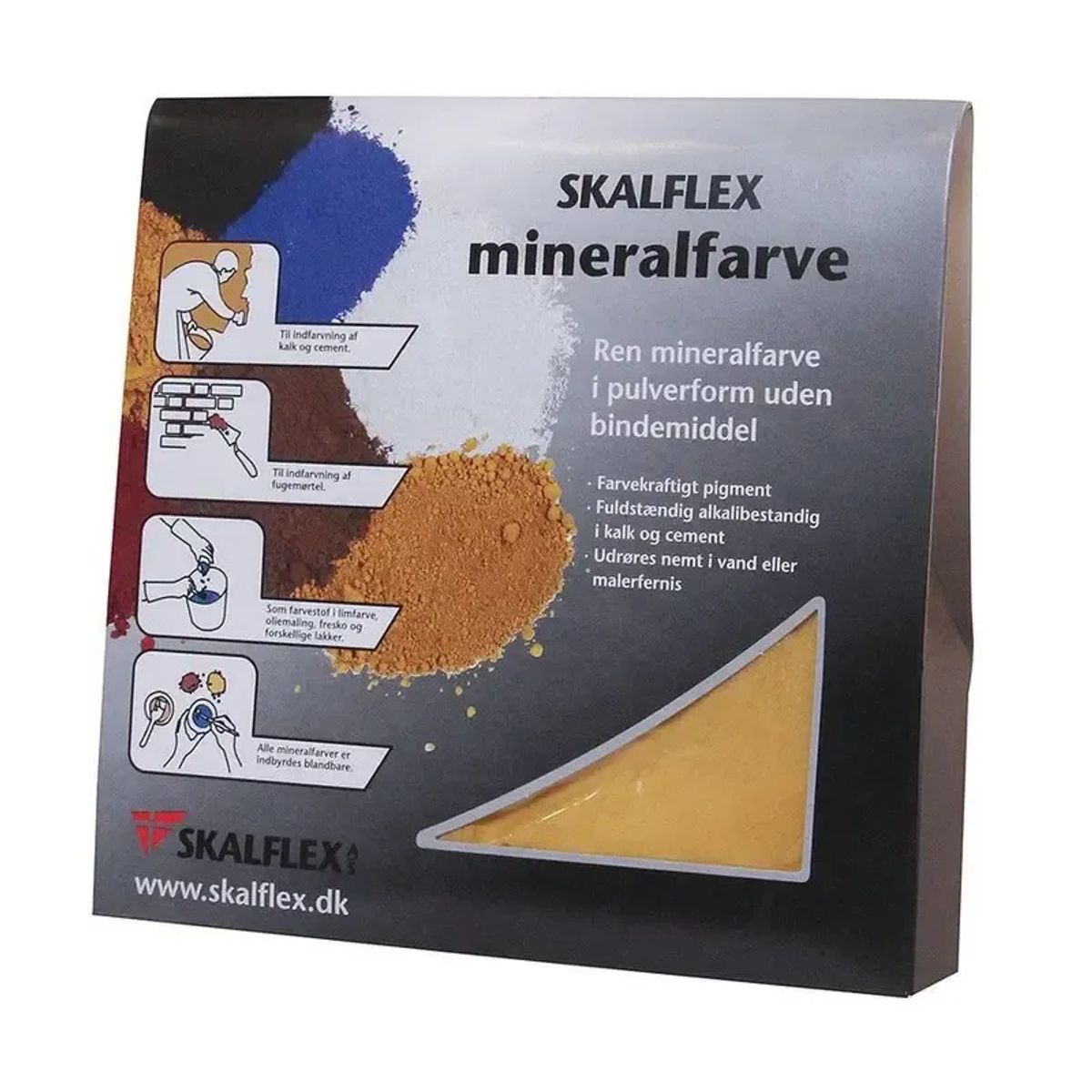 Skalflex Mineralfarve Oxydgul - 150 G