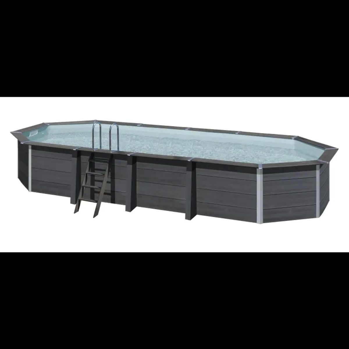 Swim & Fun Fuld komposit pool 8,04 x 3,86 x 1,24m - 2757