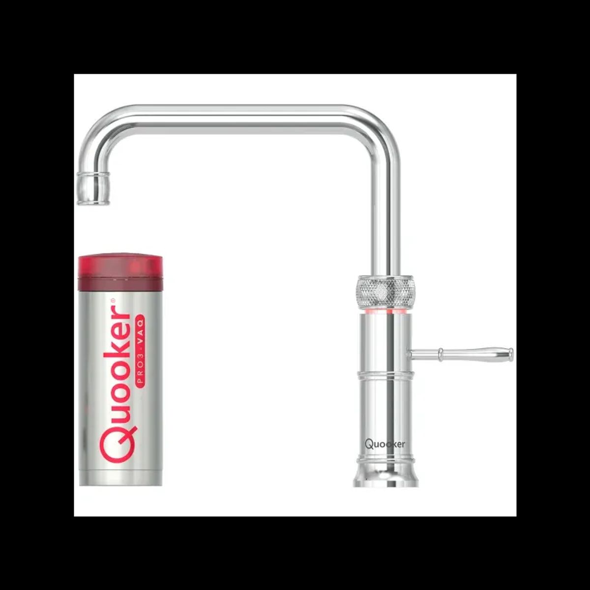 Quooker Classic Fusion Square 3i1 kogende vandhane m/PRO3-VAQE - Krom