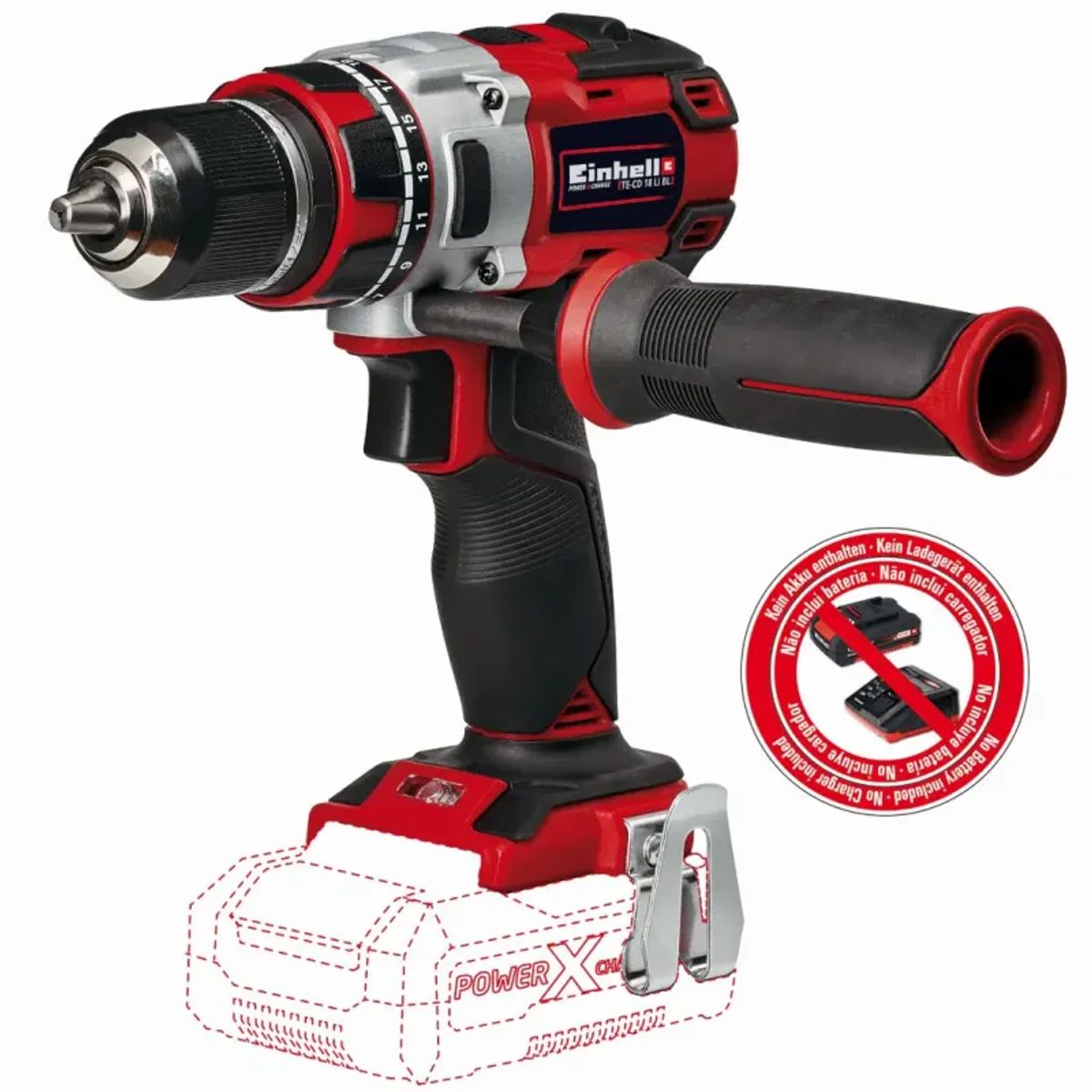 Einhell Akku-bore-/skruemaskine 18 V Li-ion Solo - TE-CD 18 Li-BL