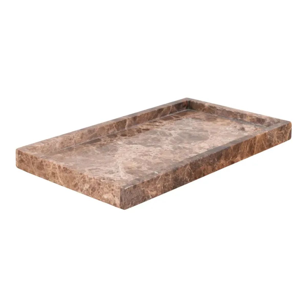 Bakke i brun marmor 15x27x2 cm - 4501350 - UDG.