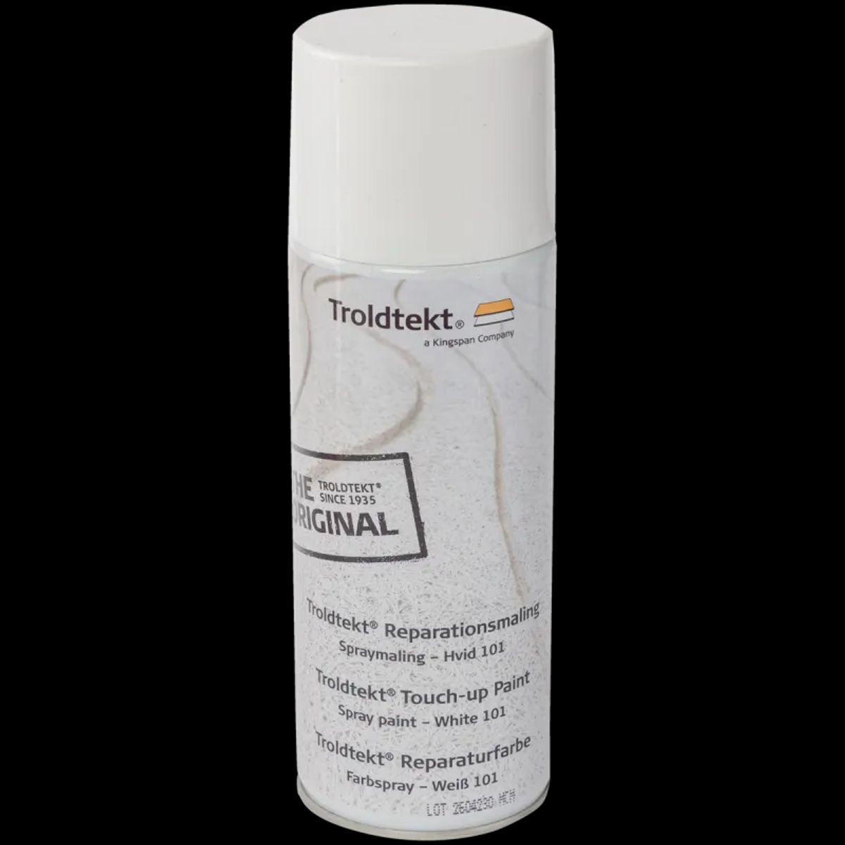 Troldtekt 400 ml. Spraymaling reparationsmaling Hvid 101