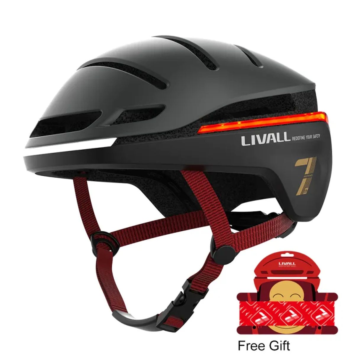 Livall EVO21 Hjelm M Black - Medium 54-58 cm